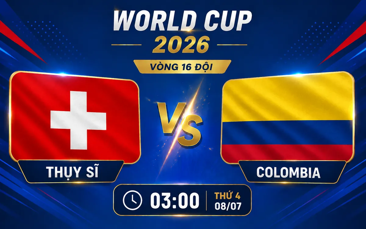 Nhận định WORLD CUP 2026 Thụy Sĩ vs Colombia, 3h00 ngày 8/7